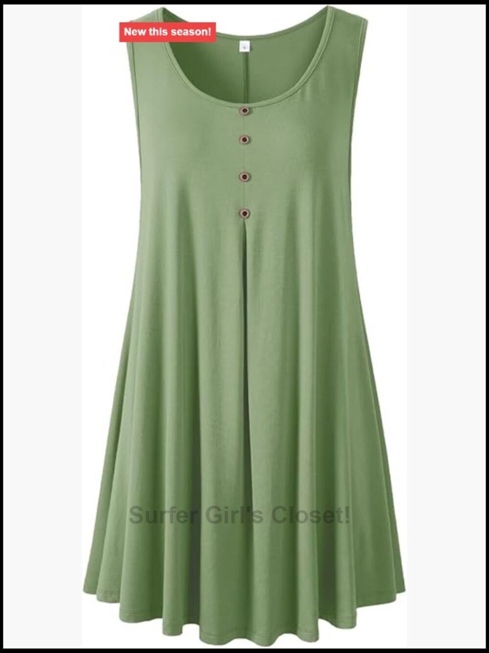 Plus Size Tank Top Sleeveless Button Down Tunic for Leggings Summer